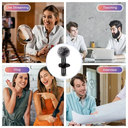 Elevate Your Audio Experience with Our Wireless Lavalier Microphone - Perfect for iPhone and Android!