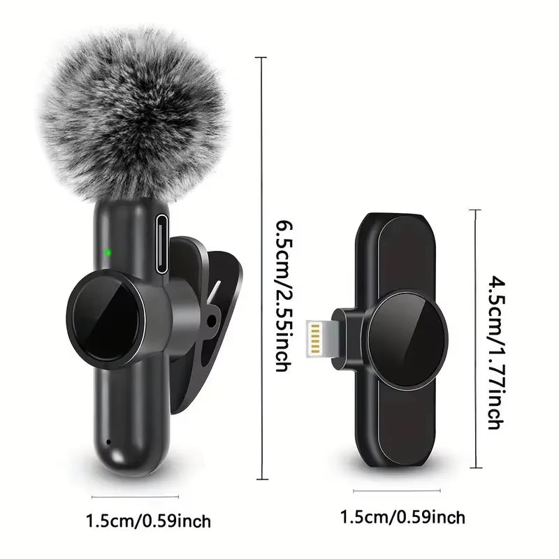 Elevate Your Audio Experience with Our Wireless Lavalier Microphone - Perfect for iPhone and Android!