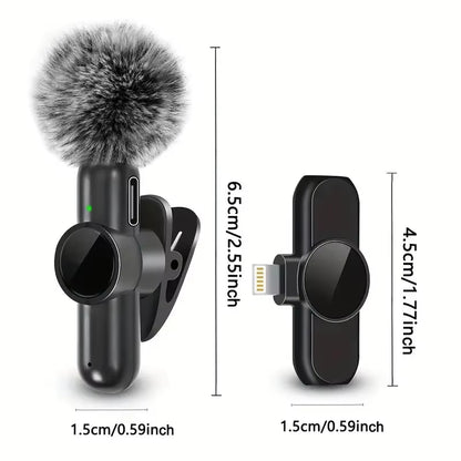 Elevate Your Audio Experience with Our Wireless Lavalier Microphone - Perfect for iPhone and Android!